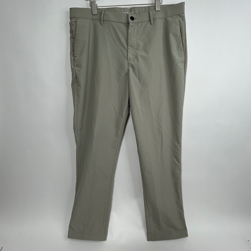 Banana Republic Men Pants 38x30 Gray Golf Performance Moisture Wicking Core Temp
